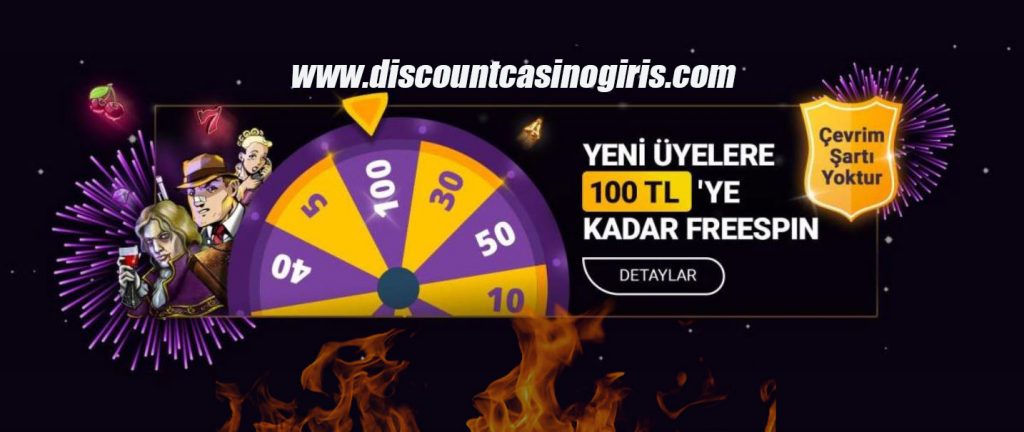 Discount Casino ile 100 TL Freespin